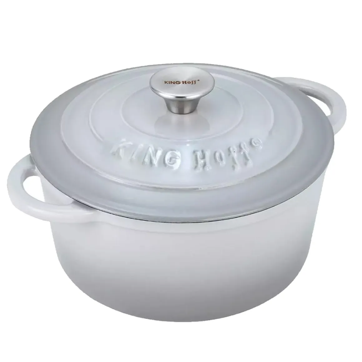 EMALIOWANY GARNEK ŻELIWNY 21cm KINGHOFF KH-1520
