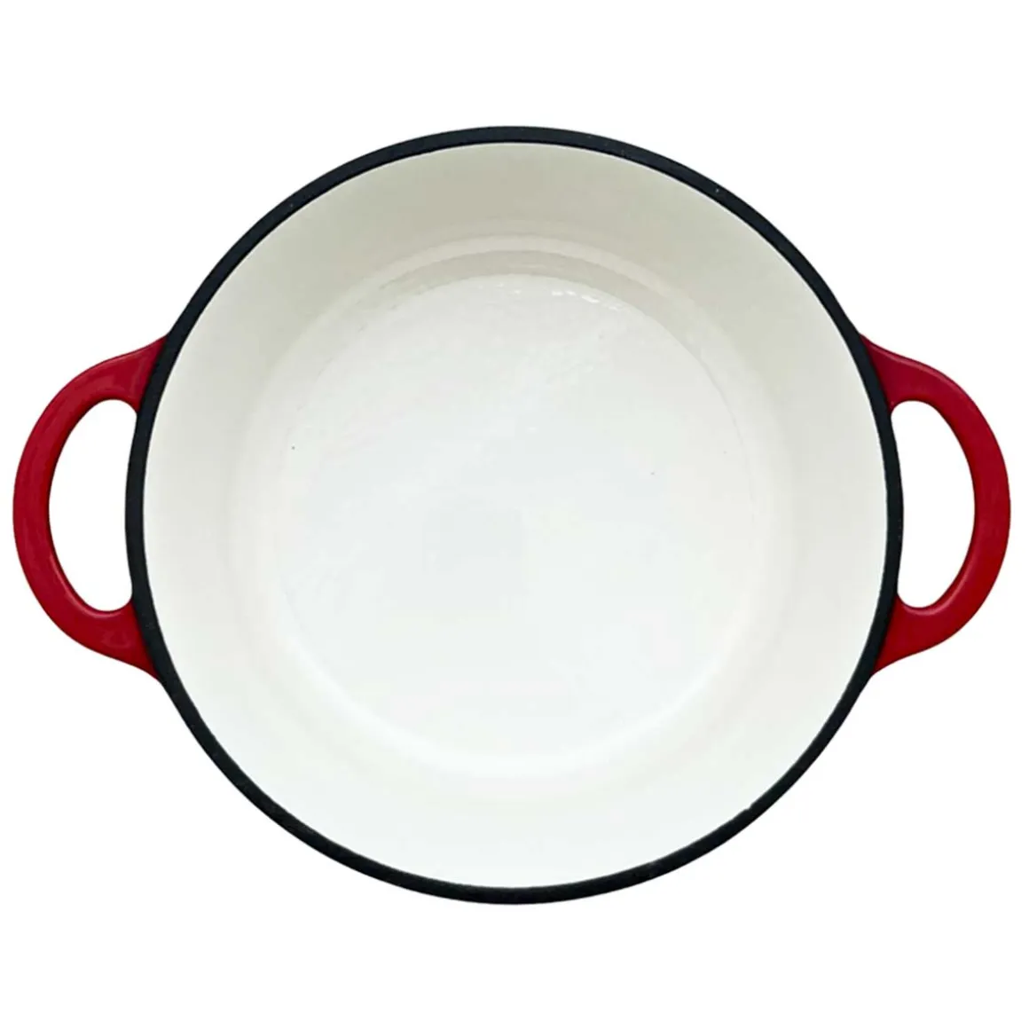 EMALIOWANY GARNEK ŻELIWNY 22cm 3L HAGE CZERWONY