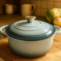EMALIOWANY GARNEK ŻELIWNY 26cm 5L HAGE SEA SALT