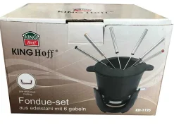 FONDUE ŻELIWNE ZESTAW DLA 6 OSÓB KINGHOFF KH-1195