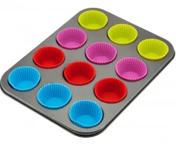 FORMA DO MUFFINEK Z WKŁADAMI SILIKONOWYMI KINGHOFF KH-4188