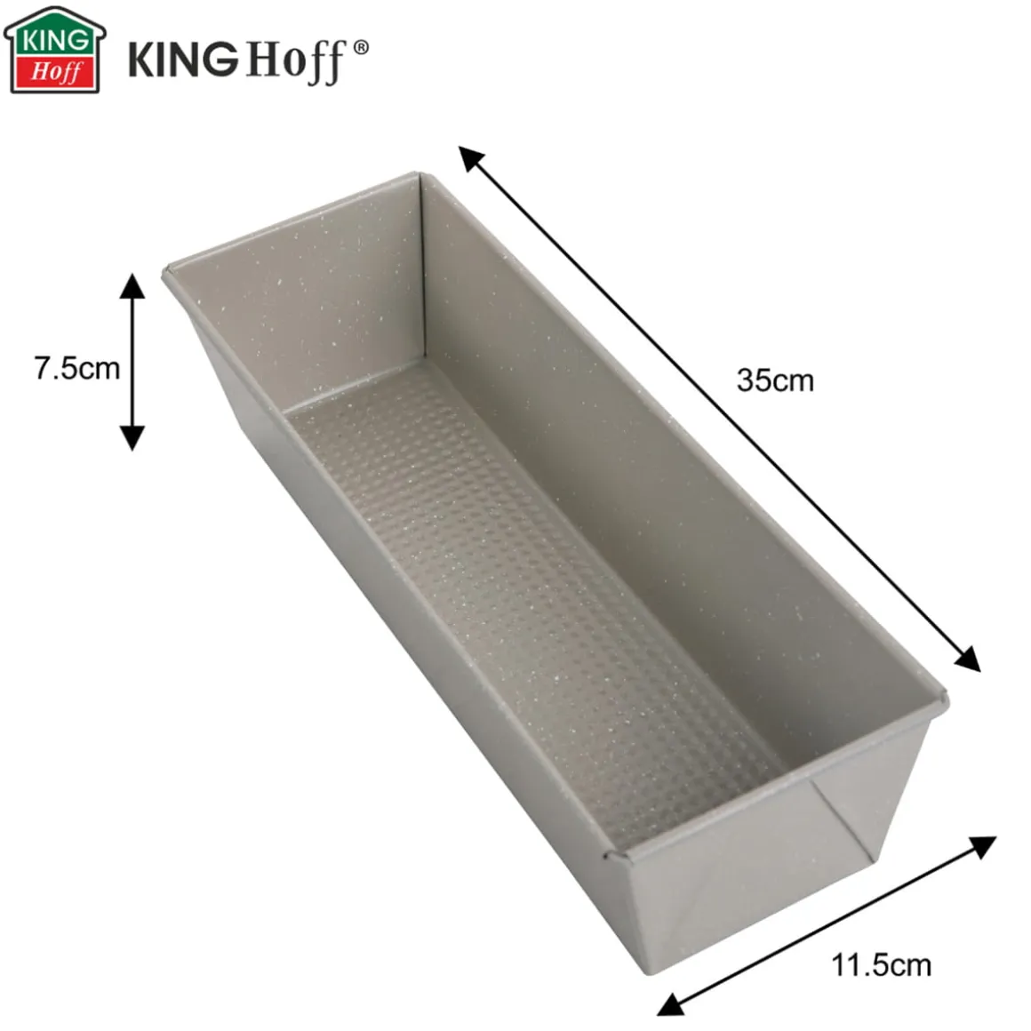 FORMA KEKSÓWKA DO CHLEBA PASZTETU 35x11,5cm KINGHOFF KH-1973