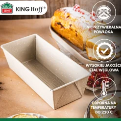 FORMA KEKSÓWKA DO CHLEBA PASZTETU 26x11,5cm KINGHOFF KH-1971