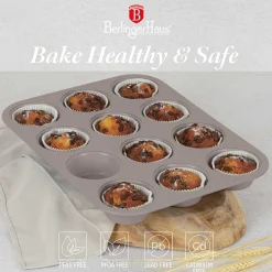 FORMA TYTANOWA DO 12 MUFFINEK BERLINGER HAUS BH-7947 TAUPE