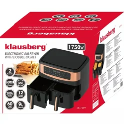 FRYTOWNICA BEZTŁUSZCZOWA 2 x 4,5L KLAUSBERG KB-7589