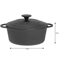 GARNEK ŻELIWNY 22cm 2,4L KINGHOFF KH-2253