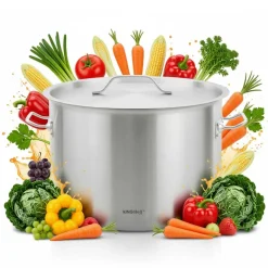 GARNEK GASTRONOMICZNY Z POKRYWĄ STALOWĄ Ø50cm 58L KINGHOFF KH-2028