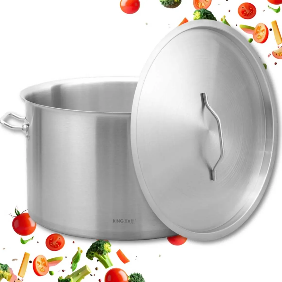 GARNEK GASTRONOMICZNY Z POKRYWĄ STALOWĄ Ø40cm 32L KINGHOFF KH-2026