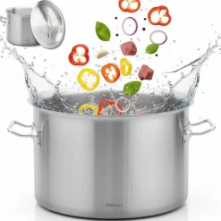 GARNEK GASTRONOMICZNY Z POKRYWĄ STALOWĄ Ø25cm 9L KINGHOFF KH-2021