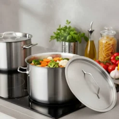 GARNEK GASTRONOMICZNY Z POKRYWĄ STALOWĄ Ø25cm 9L KINGHOFF KH-2021