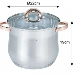 GARNEK GASTRO Z POKRYWĄ 22cm 7L KLAUSBERG KB-7792