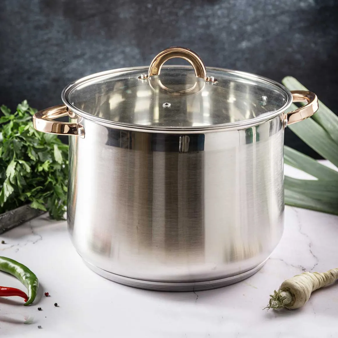 GARNEK GASTRO Z POKRYWĄ 28cm 13L KLAUSBERG KB-7795