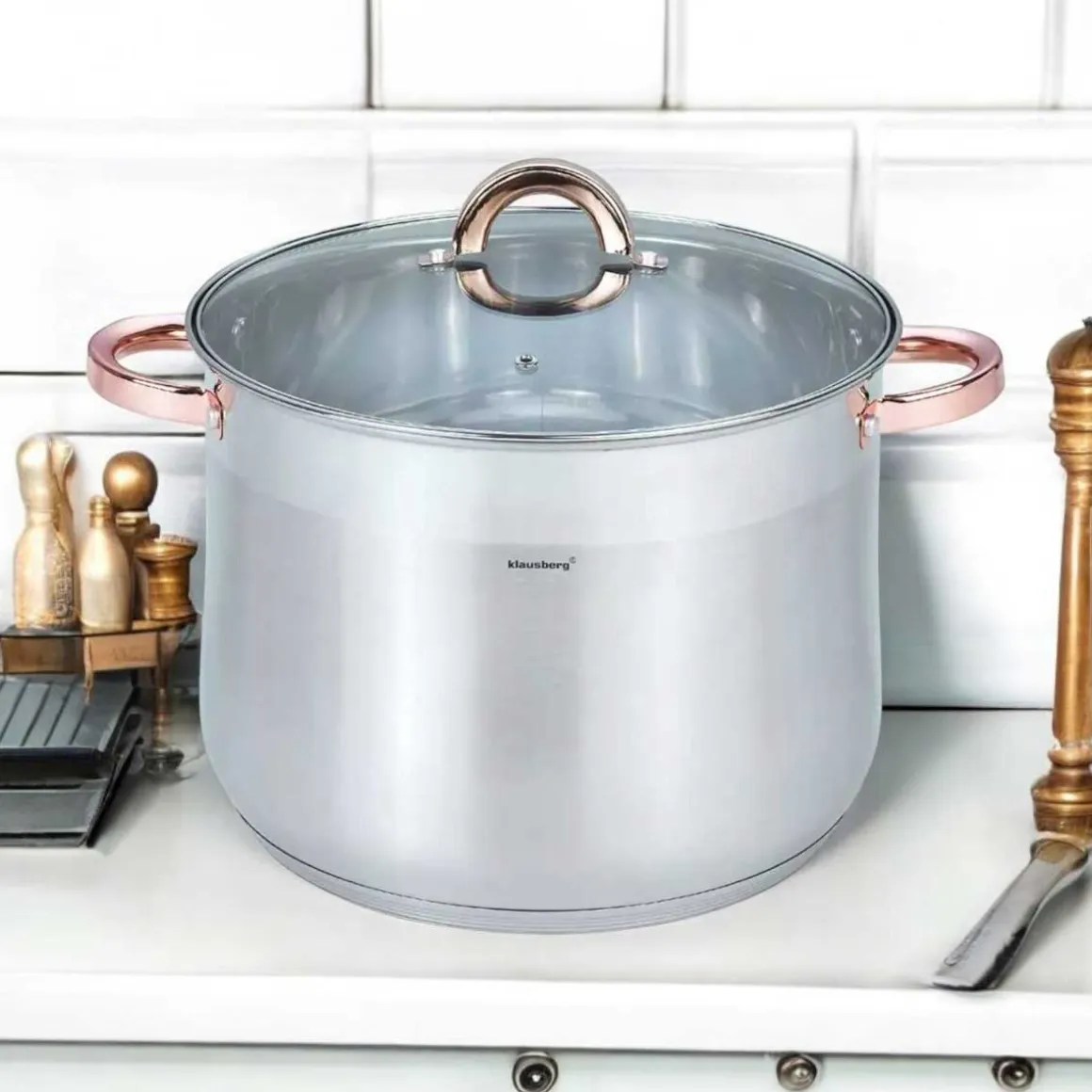 GARNEK GASTRO Z POKRYWĄ 32cm 18,7L KLAUSBERG KB-7797