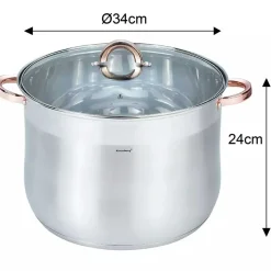 GARNEK GASTRO Z POKRYWĄ 34cm 22,4LKLAUSBERG KB-7798