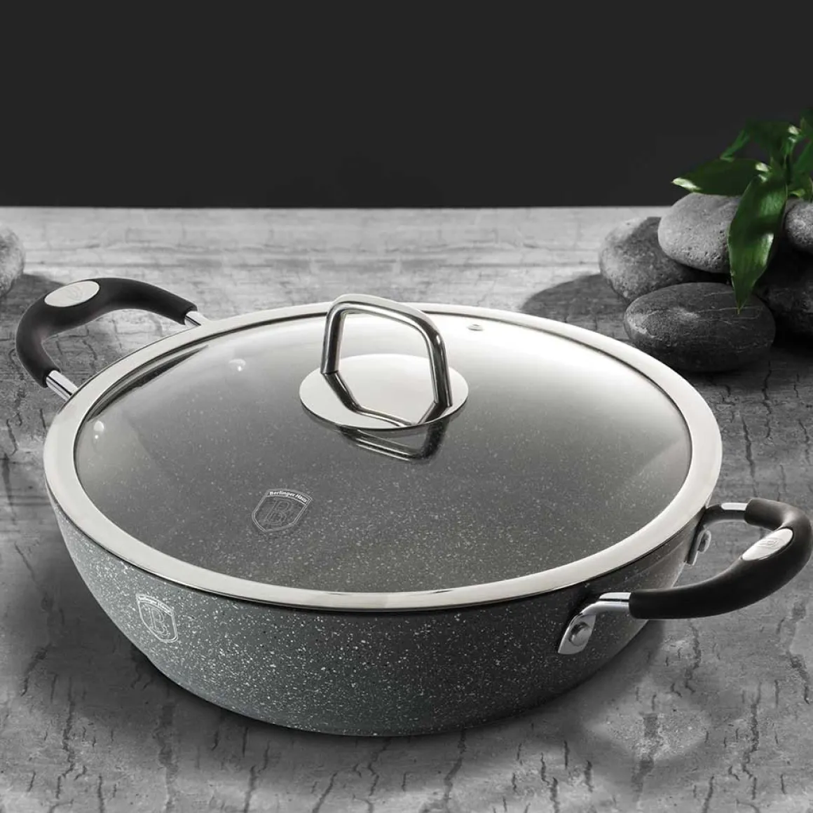 GARNEK GRANITOWY BERLINGERHAUS 28cm BH-1158 STONE TOUCH