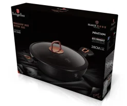 GARNEK GRANITOWY 28cm BERLINGERHAUS BLACK ROSE BH-1640
