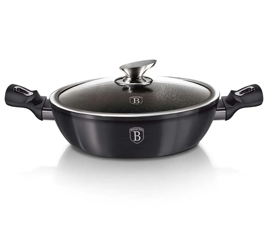 GARNEK GRANITOWY 28cm BERLINGERHAUS BH-6898 CARBON PRO