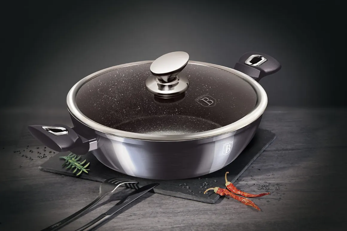 GARNEK GRANITOWY 28cm BERLINGERHAUS BH-6898 CARBON PRO