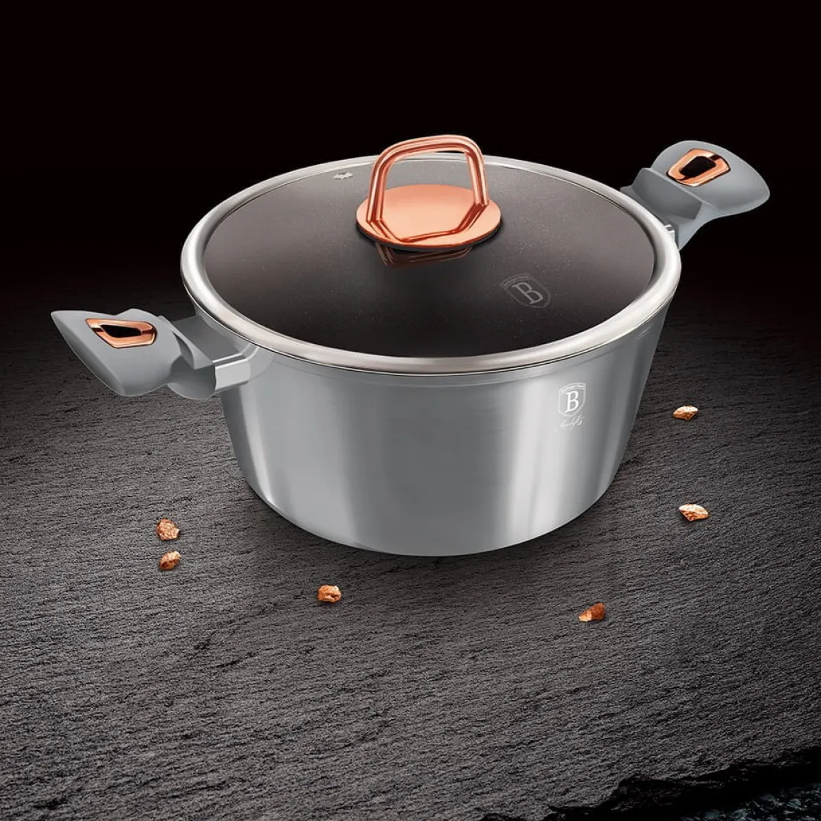 GARNEK GRANITOWY 28cm BERLINGERHAUS BH-6013 MOONLIGHT