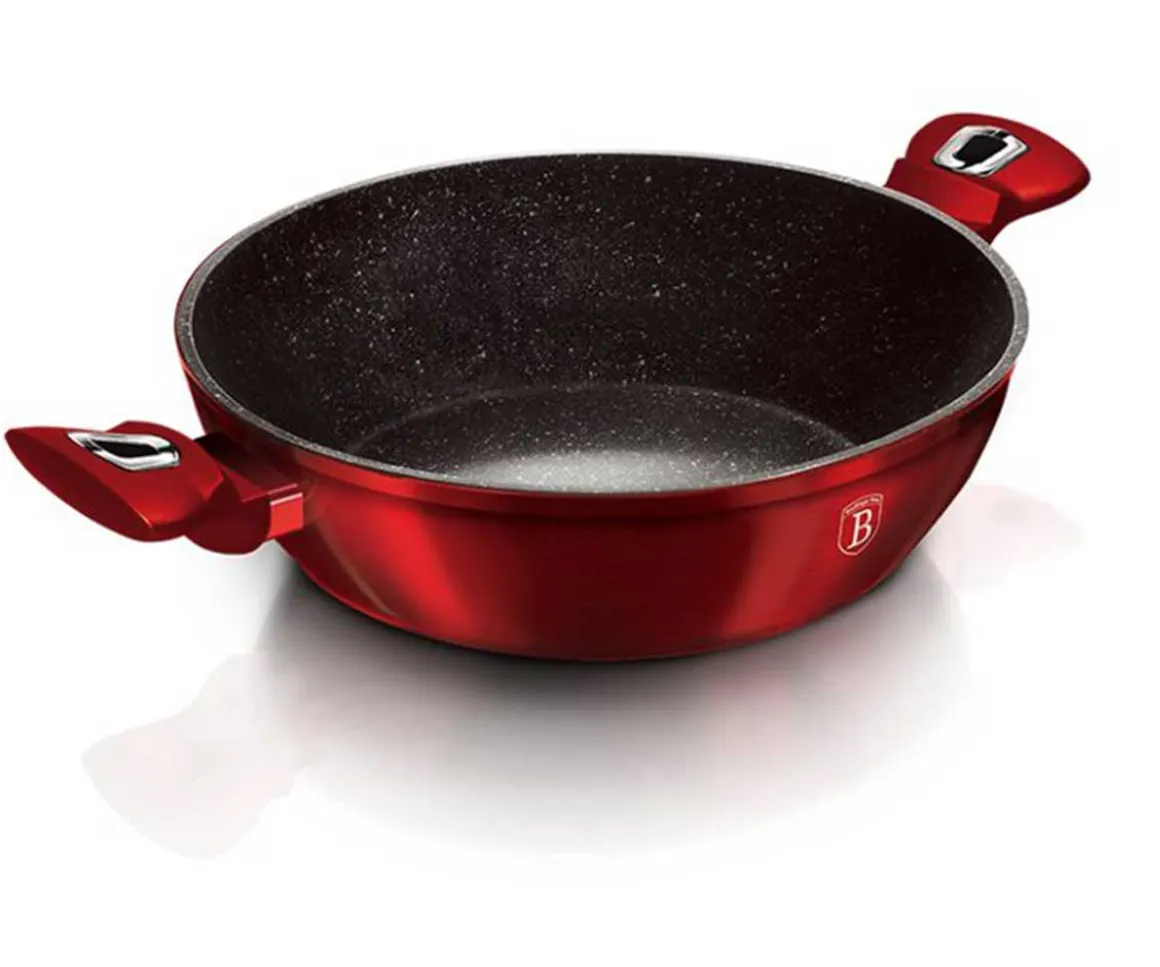 GARNEK GRANITOWY 28cm BERLINGERHAUS BURGUNDY METALLIC BH-1263