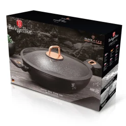 GARNEK GRANITOWY WOK 30cm BERLINGER HAUS BLACK ROSE BH-7112