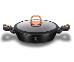 GARNEK GRANITOWY WOK 30cm BERLINGER HAUS BLACK ROSE BH-7112