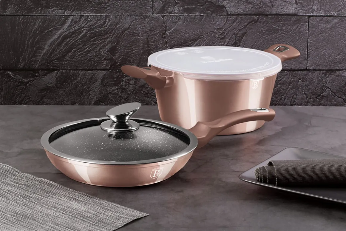 GARNEK I PATELNIA BERLINGER HAUS BH-6200 ROSE GOLD