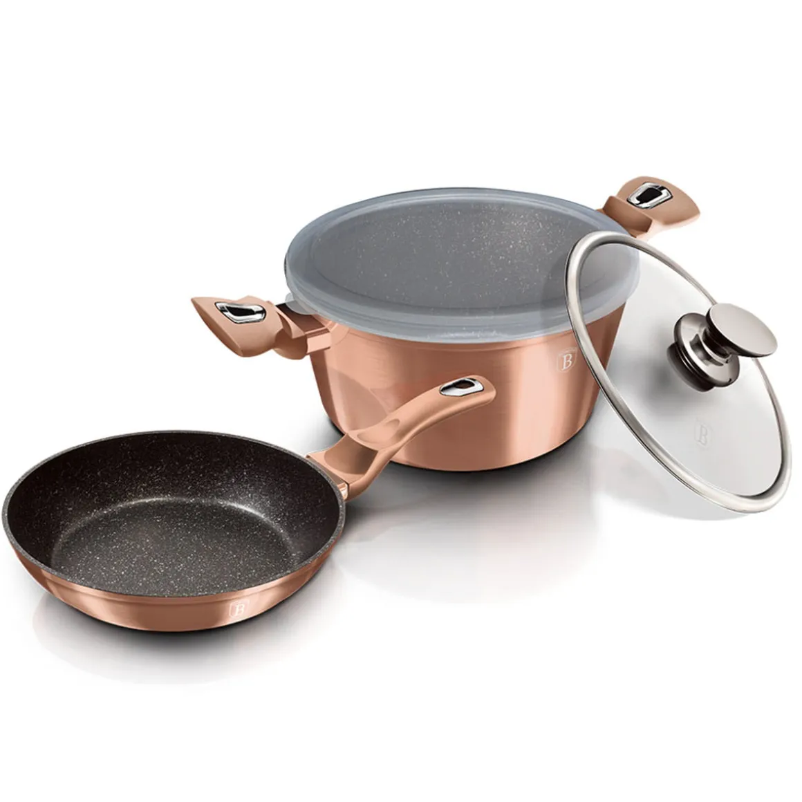 GARNEK I PATELNIA BERLINGER HAUS BH-6200 ROSE GOLD