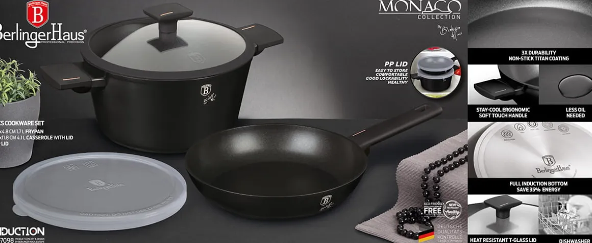 GARNEK I PATELNIA TYTANOWA BERLINGER HAUS BH-7098 MONACO
