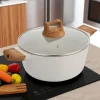 GARNEK MARMURKOWY 28cm Z POKRYWĄ BERGNER BG-30643 NATURALLY