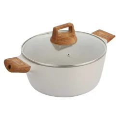 GARNEK MARMURKOWY 28cm Z POKRYWĄ BERGNER BG-30643 NATURALLY
