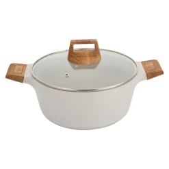 GARNEK MARMURKOWY 28cm Z POKRYWĄ BERGNER BG-30643 NATURALLY