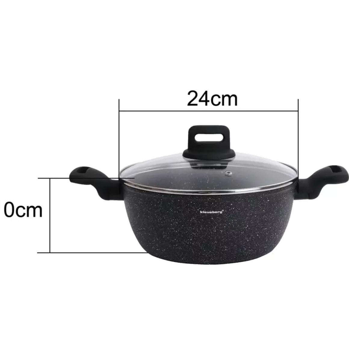 GARNEK MARMURKOWY KLAUSBERG 24cm 3,7L KB-7671