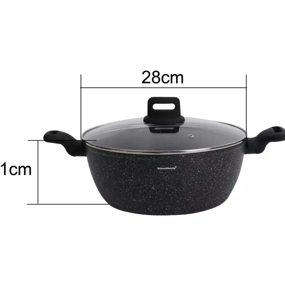 GARNEK MARMURKOWY KLAUSBERG 28cm 5,7L KB-7672