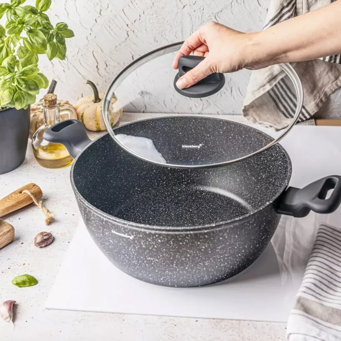 GARNEK MARMURKOWY KLAUSBERG 28cm 5,7L KB-7672