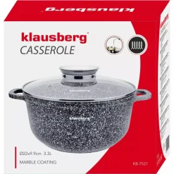 GARNEK MARMURKOWY 3,3L 22cm KLAUSBERG KB-7521
