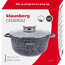 GARNEK MARMURKOWY 4,5L 24cm KLAUSBERG KB-7522