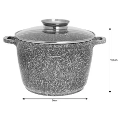 GARNEK MARMURKOWY 6,2L 24cm KLAUSBERG KB-7525