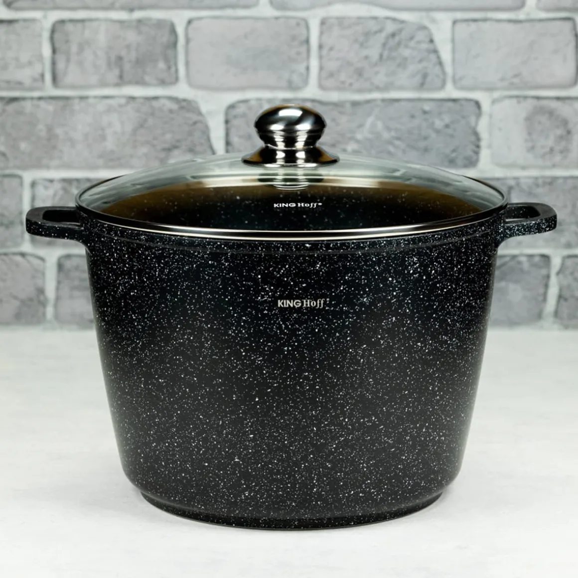 GARNEK MARMUROWY 28cm KINGHOFF KH-1599 10L