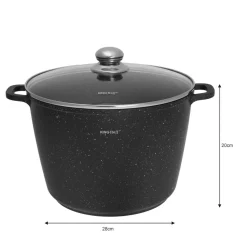 GARNEK MARMUROWY 28cm KINGHOFF KH-1599 10L