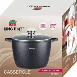 GARNEK MARMUROWY 28cm KINGHOFF KH-1599 10L