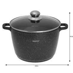 GARNEK MARMUROWY 24cm KINGHOFF KH-1598 6,2L