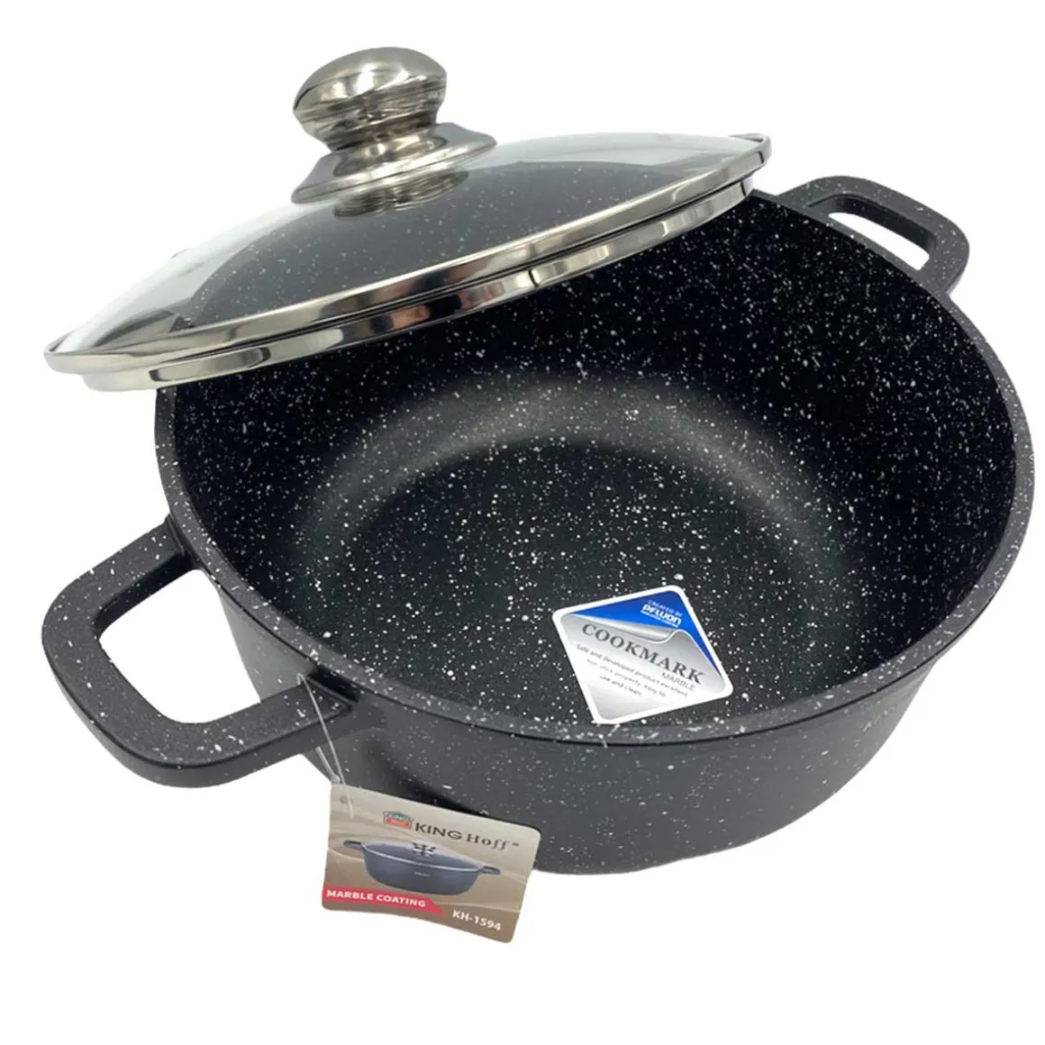 GARNEK MARMUROWY 24cm KINGHOFF KH-1595 4,5L