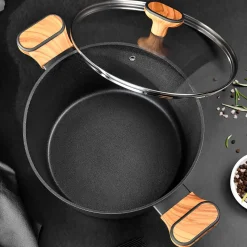 GARNEK MULTICLAD 20cm Z POKRYWĄ BERGNER BG-56036 CHARCOAL