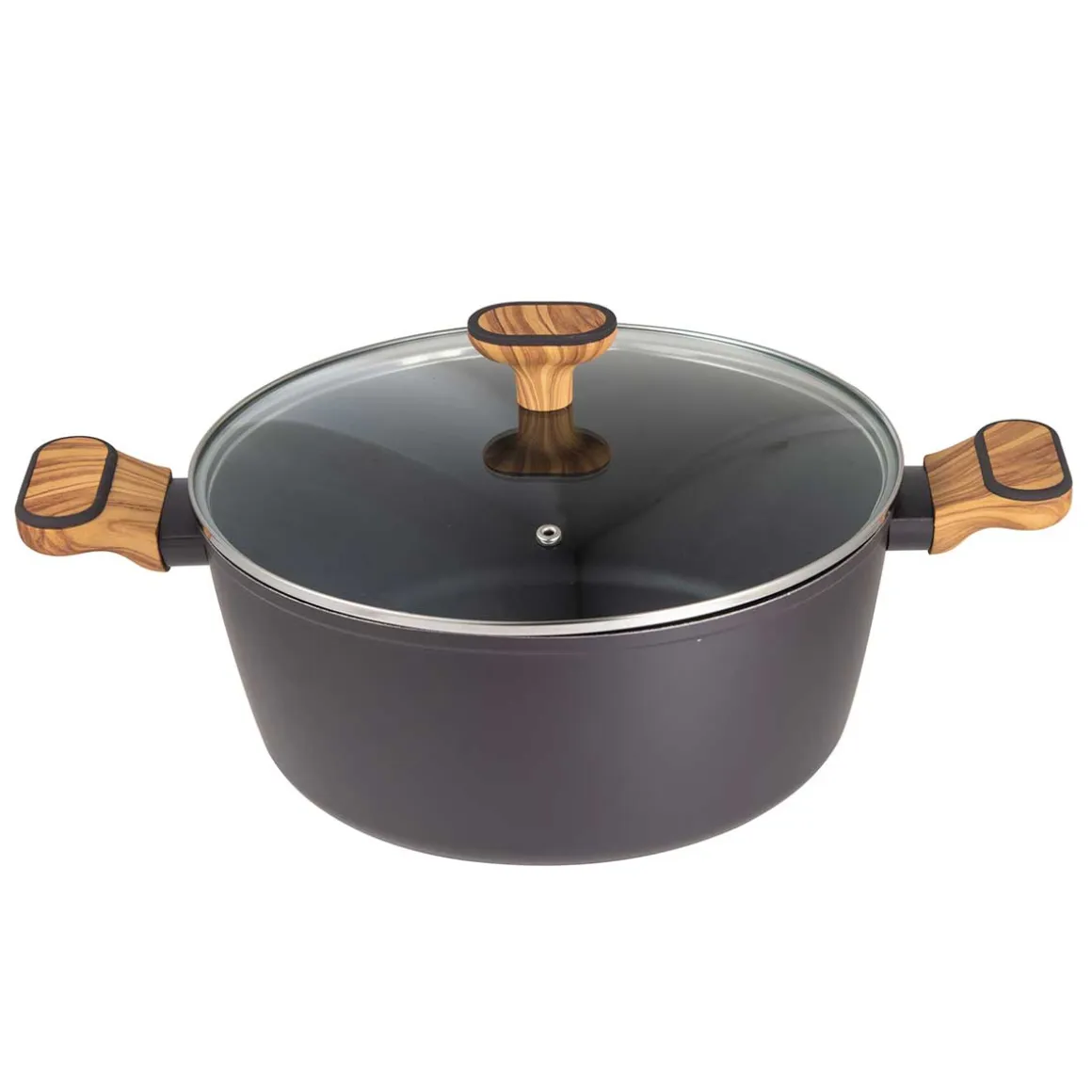 GARNEK MULTICLAD 28cm Z POKRYWĄ BERGNER BG-56038 CHARCOAL