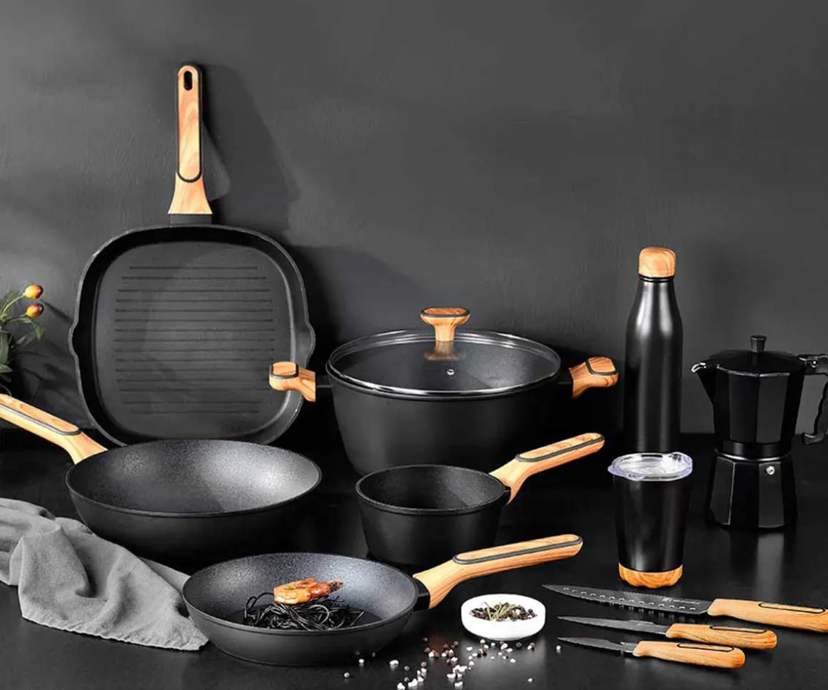 GARNEK MULTICLAD 28cm Z POKRYWĄ BERGNER BG-56038 CHARCOAL