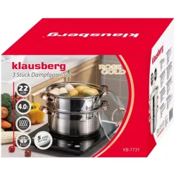 GARNEK NA PARĘ KLAUSBERG 3 ELEM. 22cm KB-7731 ROSE GOLD