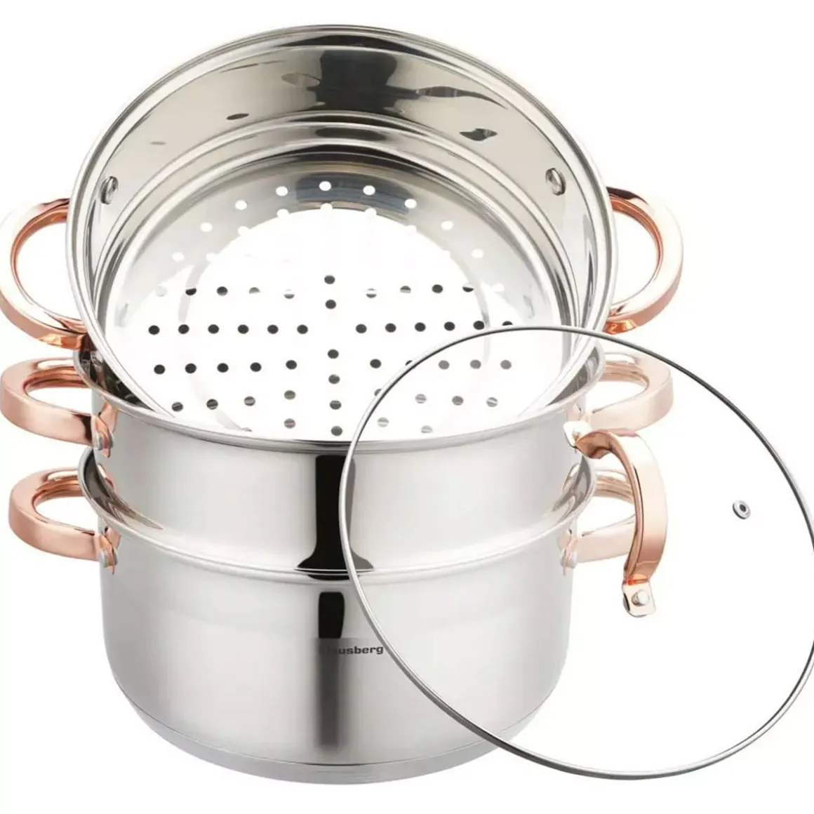 GARNEK NA PARĘ KLAUSBERG 4 ELEM. 24cm KB-7735 ROSE GOLD