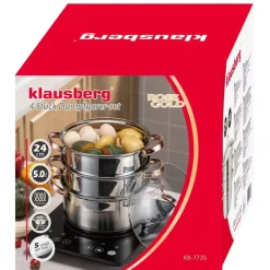 GARNEK NA PARĘ KLAUSBERG 4 ELEM. 24cm KB-7735 ROSE GOLD