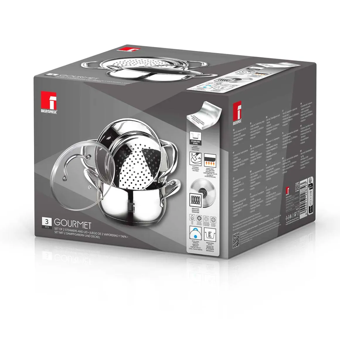 GARNEK PAROWY BERGNER 2,2L GOURMET LINE BG-6521